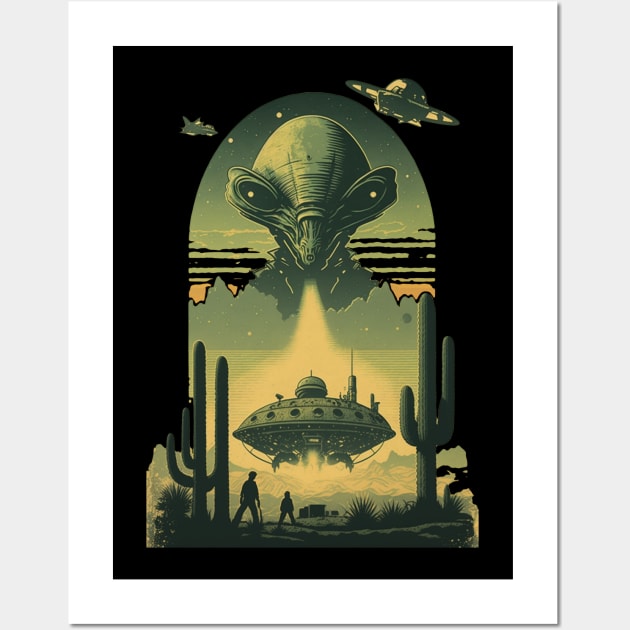 Alien Take Controls Wall Art by vamarik